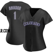 Adael Amador Women's Colorado Rockies Black Authentic Alternate Jersey