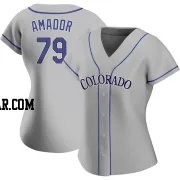 Adael Amador Women's Colorado Rockies Gray Authentic Road Jersey