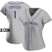 Adael Amador Women's Colorado Rockies Gray Authentic Road Jersey