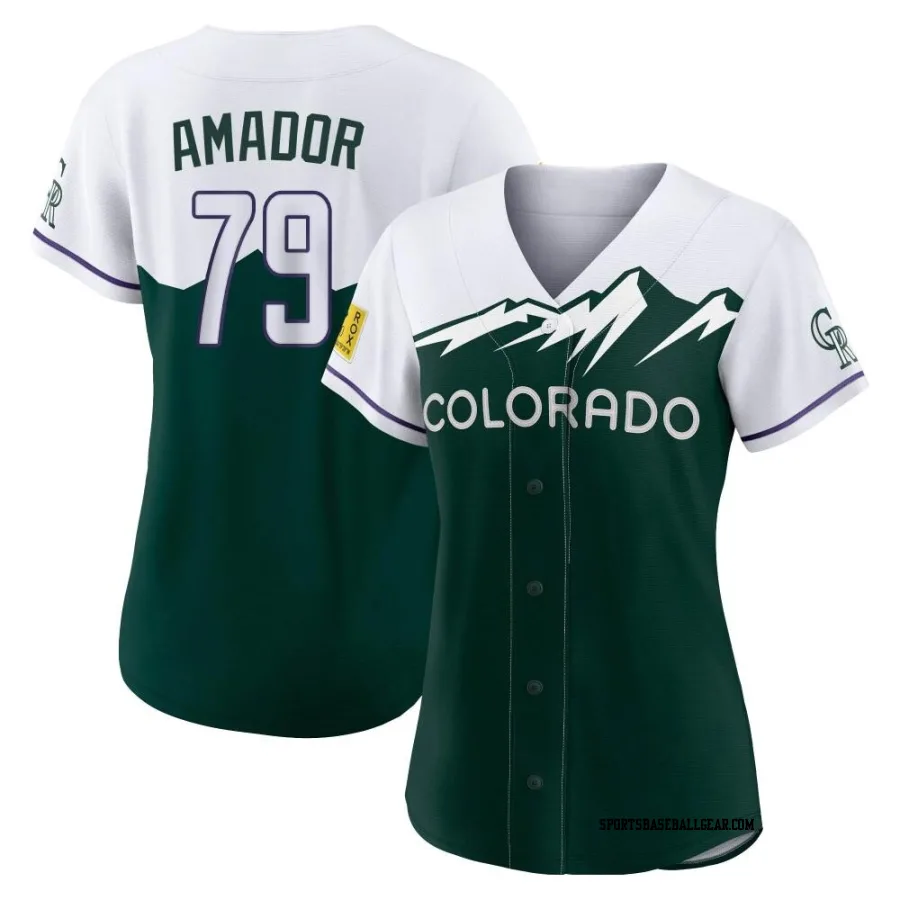 Adael Amador Women's Colorado Rockies Green Authentic 2022 City Connect Jersey