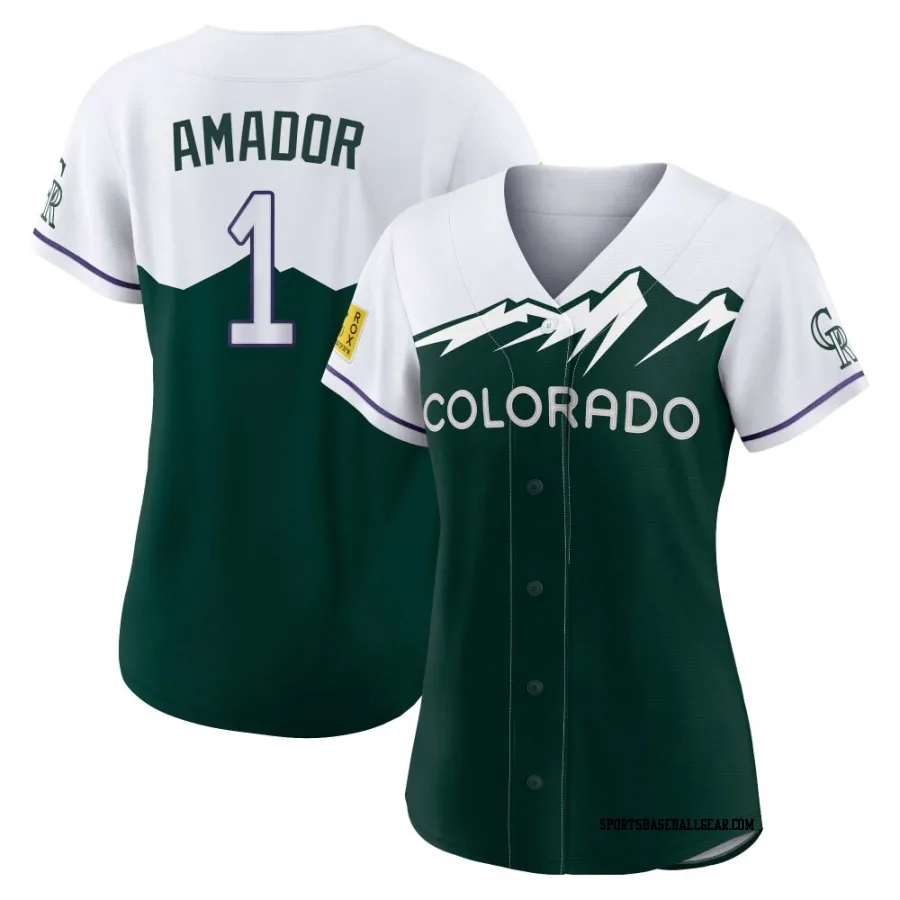 Adael Amador Women's Colorado Rockies Green Authentic 2022 City Connect Jersey