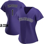 Adael Amador Women's Colorado Rockies Purple Authentic Alternate Jersey