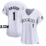 Adael Amador Women's Colorado Rockies White Limited Home Jersey