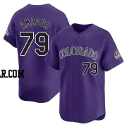 Adael Amador Youth Colorado Rockies Purple Limited Alternate Jersey