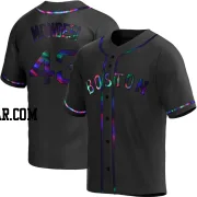 Adalberto Mondesi Men's Boston Red Sox Black Holographic Replica Alternate Jersey