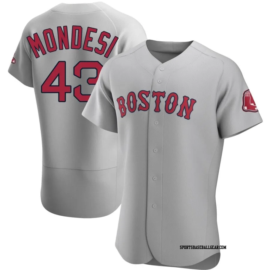 Adalberto Mondesi Men's Boston Red Sox Gray Authentic Road Jersey