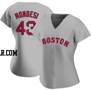 Adalberto Mondesi Women's Boston Red Sox Gray Authentic Road Jersey