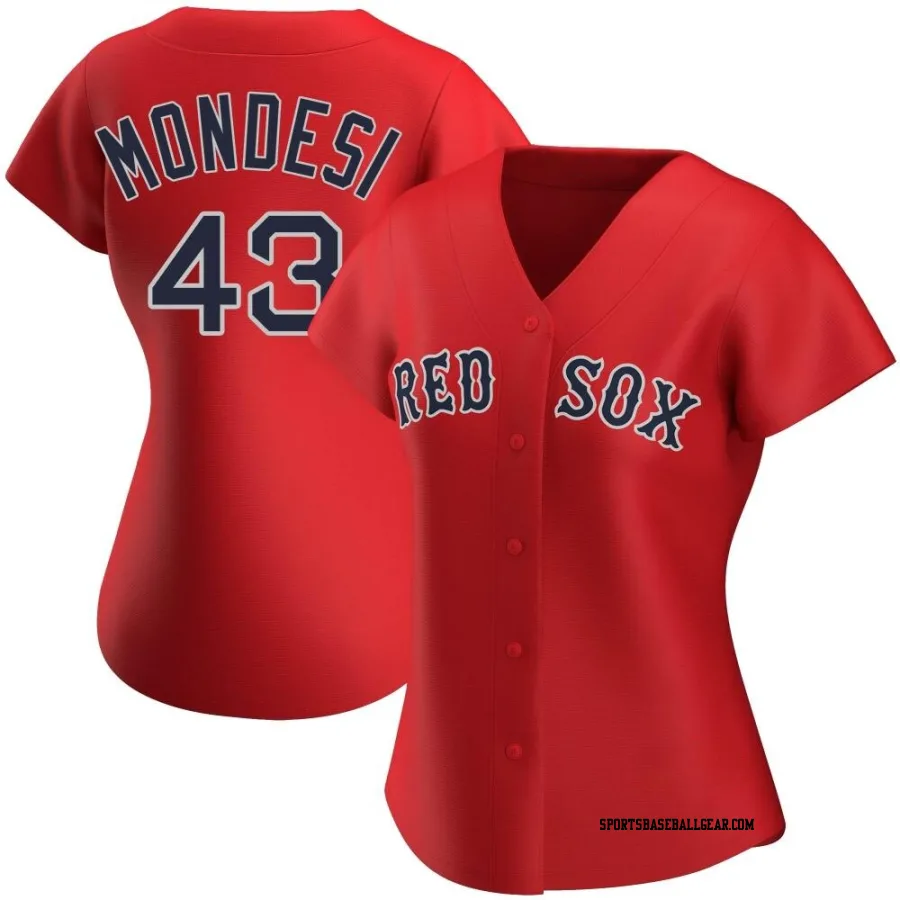 Adalberto Mondesi Women's Boston Red Sox Red Authentic Alternate Jersey