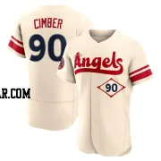 Adam Cimber Men's Los Angeles Angels Cream Authentic 2022 City Connect Jersey