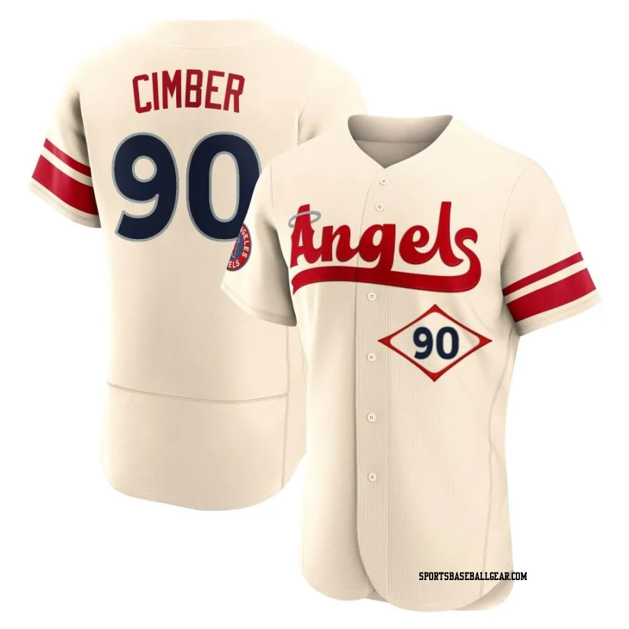 Adam Cimber Men's Los Angeles Angels Cream Authentic 2022 City Connect Jersey