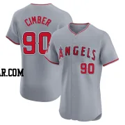 Adam Cimber Men's Los Angeles Angels Gray Elite Road Jersey