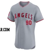 Adam Cimber Men's Los Angeles Angels Gray Elite Road Jersey