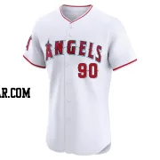 Adam Cimber Men's Los Angeles Angels White Elite Home Jersey