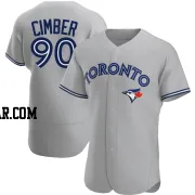 Adam Cimber Men's Toronto Blue Jays Gray Authentic Road Jersey