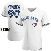 Adam Cimber Men's Toronto Blue Jays White Authentic Home Jersey