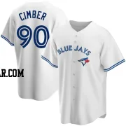 Adam Cimber Men's Toronto Blue Jays White Replica Home Jersey