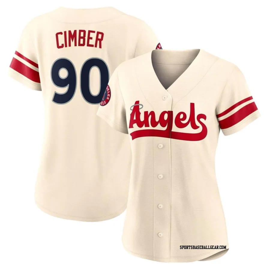 Adam Cimber Women's Los Angeles Angels Cream Authentic 2022 City Connect Jersey