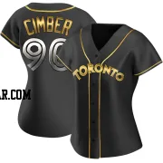 Adam Cimber Women's Toronto Blue Jays Black Golden Replica Alternate Jersey