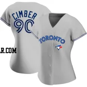 Adam Cimber Women's Toronto Blue Jays Gray Authentic Road Jersey