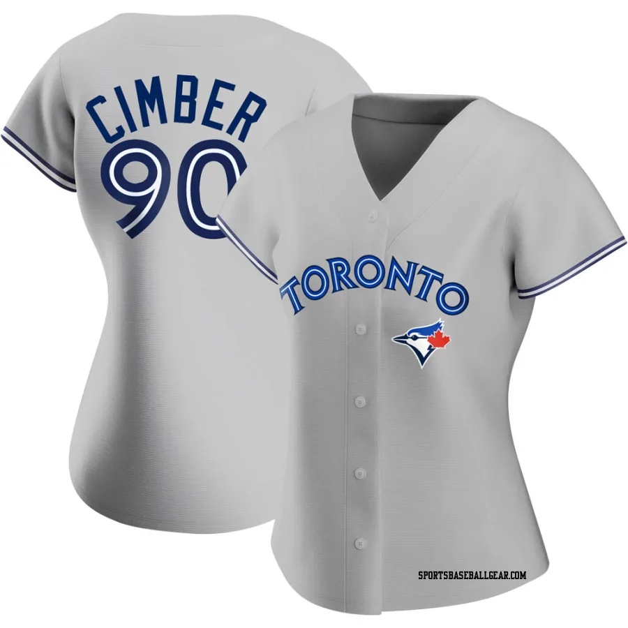 Adam Cimber Women's Toronto Blue Jays Gray Authentic Road Jersey