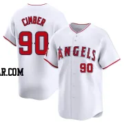 Adam Cimber Youth Los Angeles Angels White Limited Home Jersey