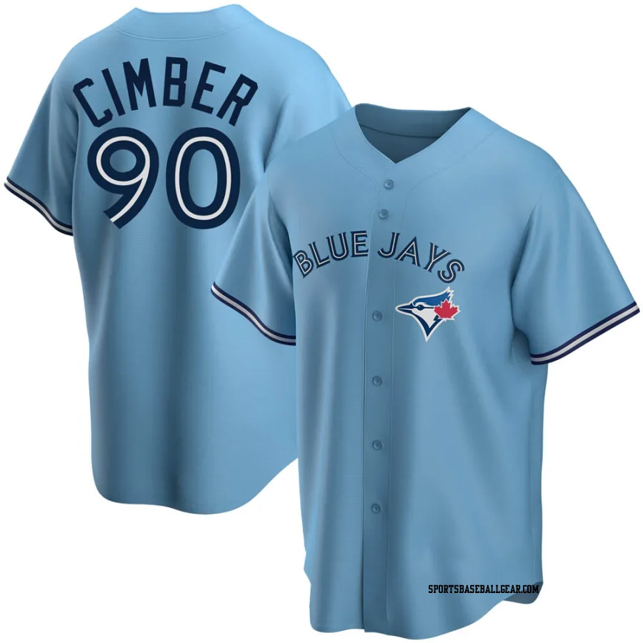 Adam Cimber Youth Toronto Blue Jays Blue Replica Powder Alternate Jersey