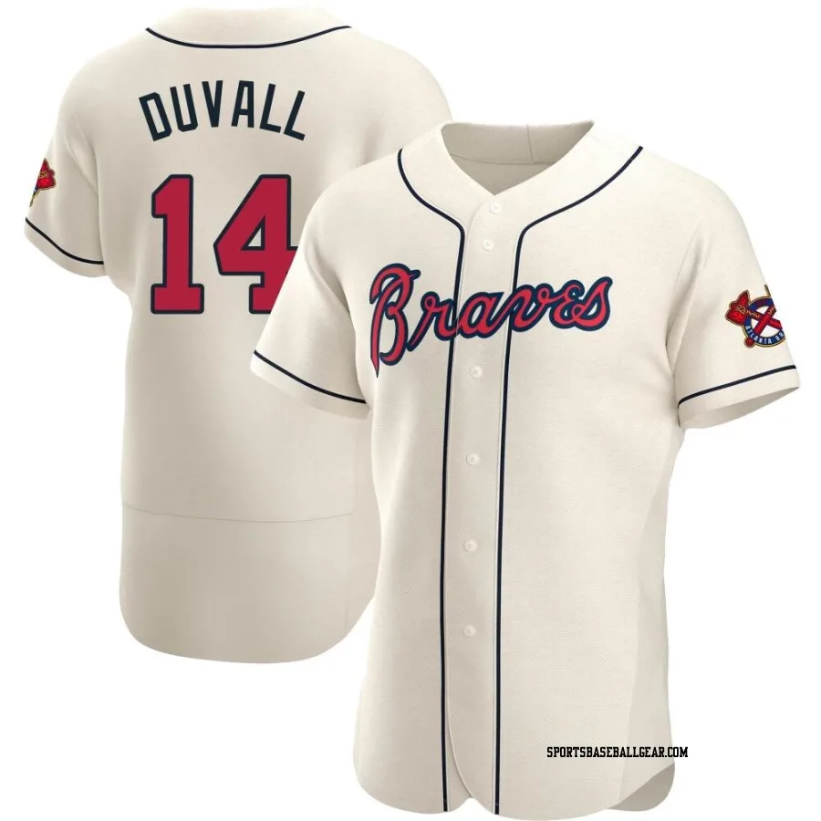 Adam Duvall Men's Atlanta Braves Cream Authentic Alternate Jersey