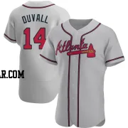 Adam Duvall Men's Atlanta Braves Gray Authentic Road Jersey