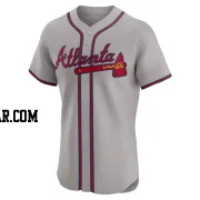 Adam Duvall Men's Atlanta Braves Gray Elite Road Jersey