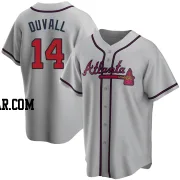 Adam Duvall Men's Atlanta Braves Gray Replica Road Jersey