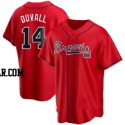 Adam Duvall Men's Atlanta Braves Red Replica Alternate Jersey