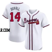 Adam Duvall Men's Atlanta Braves White Elite Home Jersey