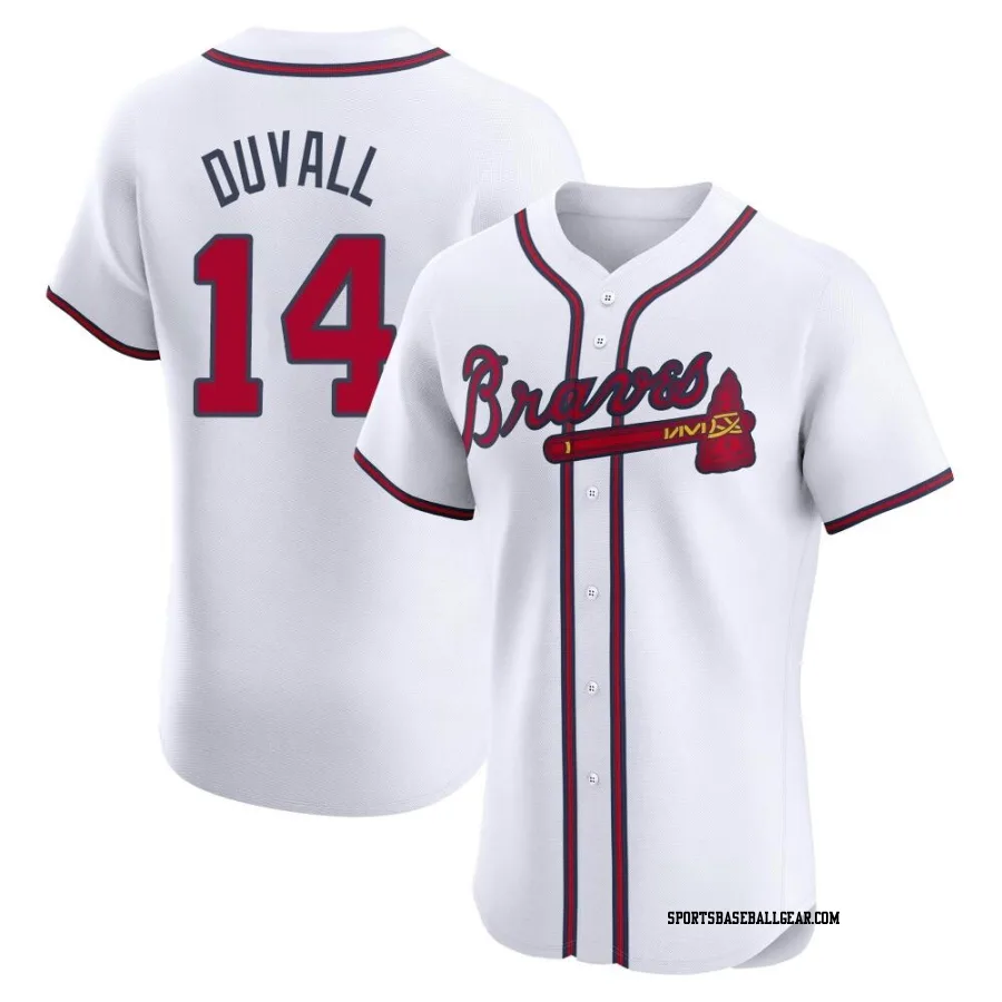 Adam Duvall Men's Atlanta Braves White Elite Home Jersey