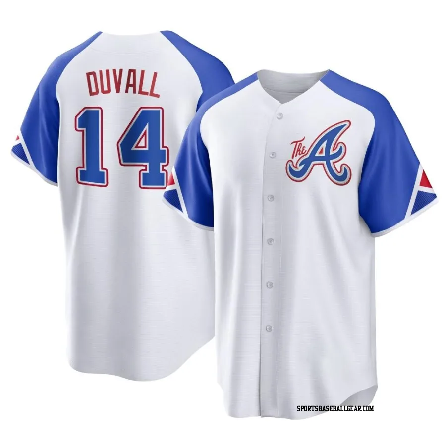 Adam Duvall Men's Atlanta Braves White Replica 2023 City Connect Jersey