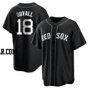 Adam Duvall Men's Boston Red Sox Black/White Replica Jersey