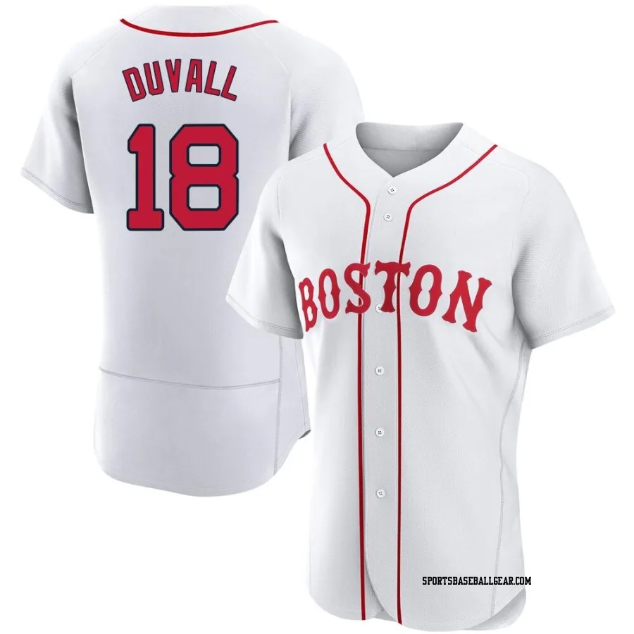 Adam Duvall Men's Boston Red Sox White Authentic 2021 Patriots' Day Jersey