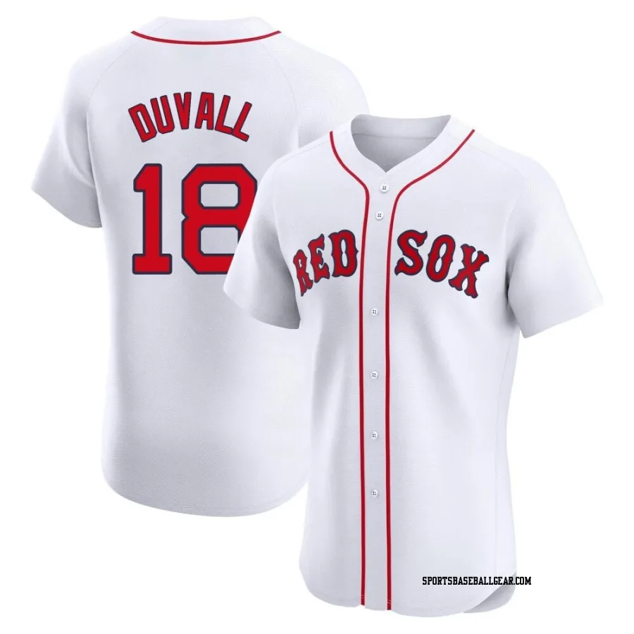 Adam Duvall Men's Boston Red Sox White Elite Home Patch Jersey