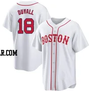 Adam Duvall Men's Boston Red Sox White Replica 2021 Patriots' Day Jersey