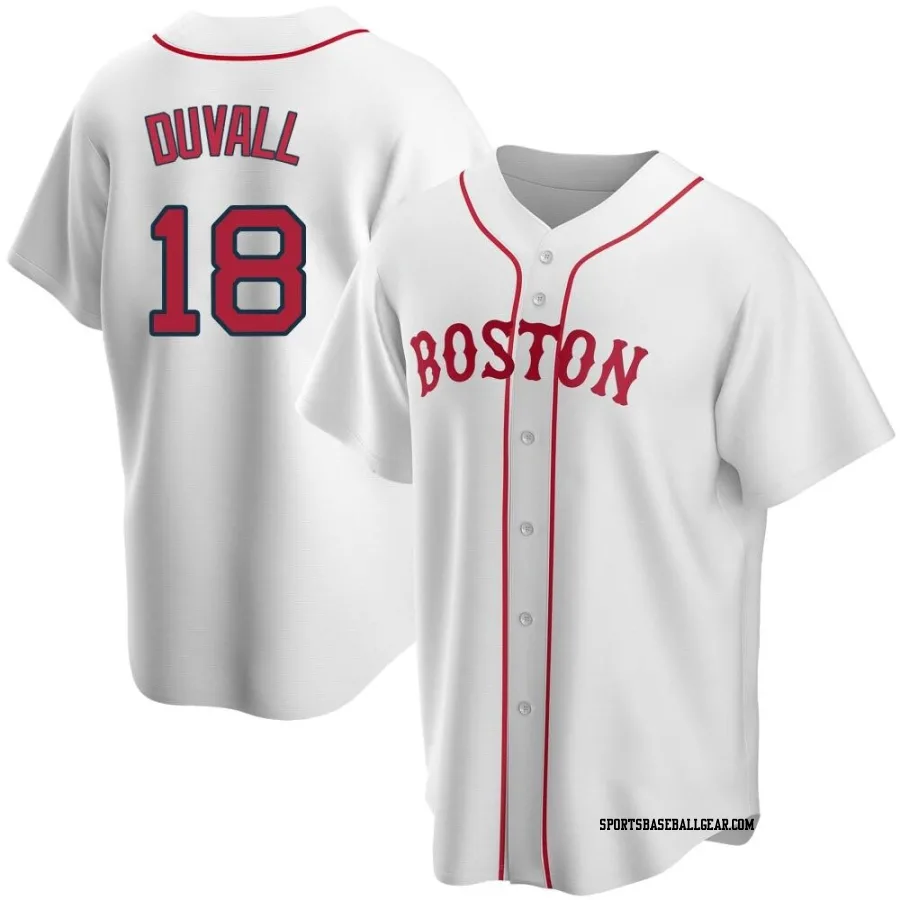 Adam Duvall Men's Boston Red Sox White Replica Alternate Jersey