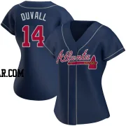 Adam Duvall Women's Atlanta Braves Navy Authentic Alternate Jersey