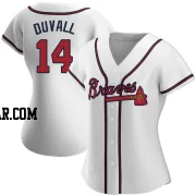 Adam Duvall Women's Atlanta Braves White Authentic Home Jersey