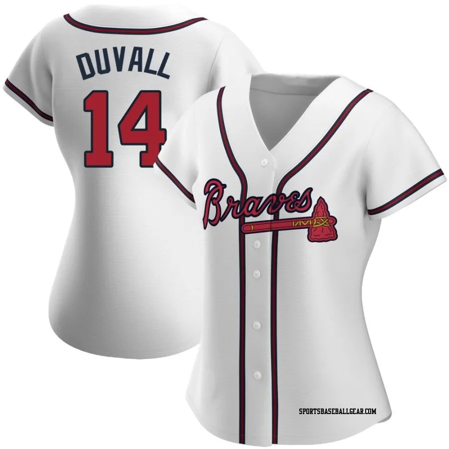 Adam Duvall Women's Atlanta Braves White Authentic Home Jersey