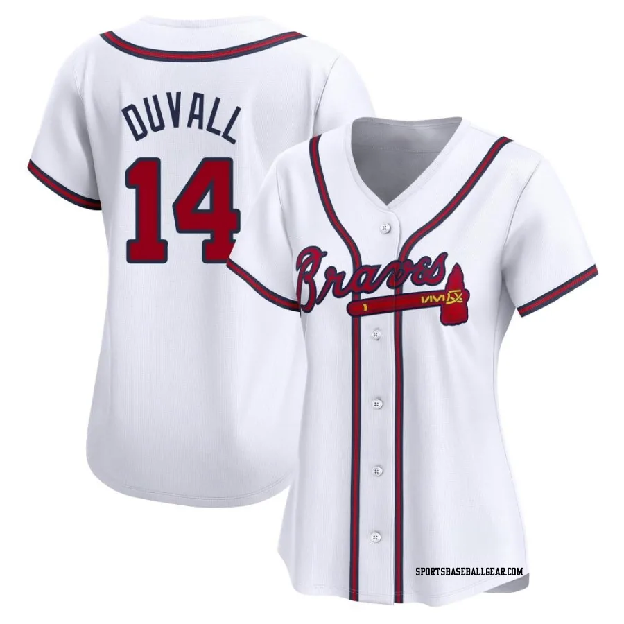 Adam Duvall Women's Atlanta Braves White Limited Home Jersey