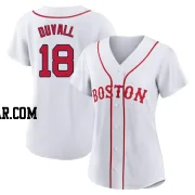 Adam Duvall Women's Boston Red Sox White Authentic 2021 Patriots' Day Jersey