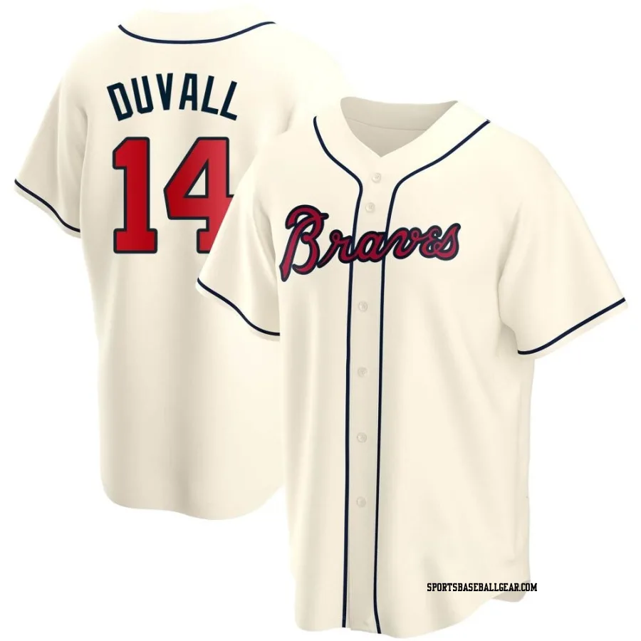 Adam Duvall Youth Atlanta Braves Cream Replica Alternate Jersey