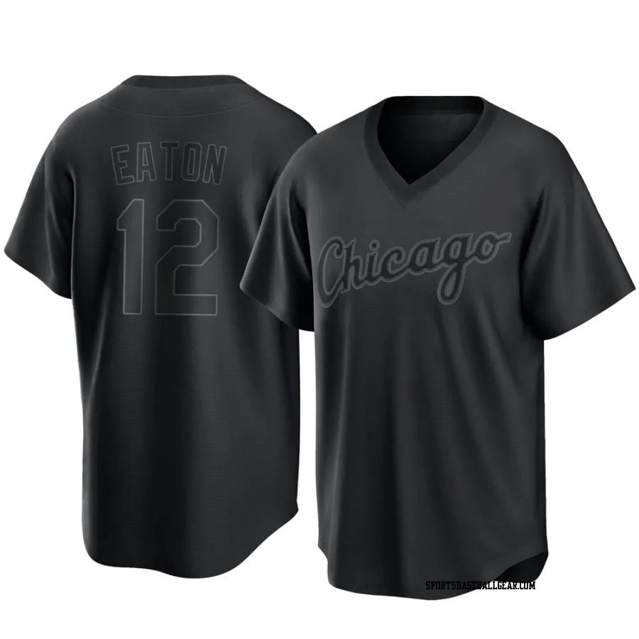 Adam Eaton Men's Chicago White Sox Black Replica Pitch Fashion Jersey