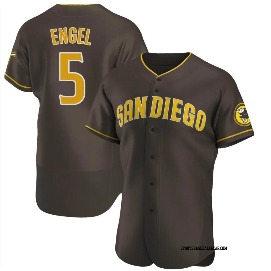 Adam Engel Men's San Diego Padres Brown Authentic Road Jersey