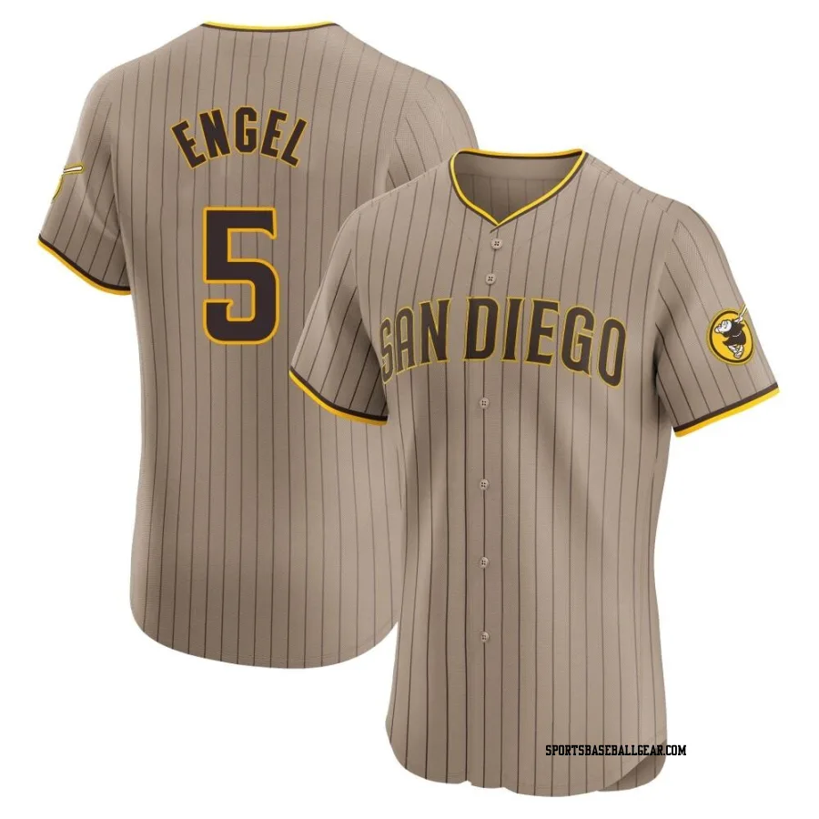 Adam Engel Men's San Diego Padres Brown Elite Alternate Jersey