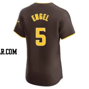 Adam Engel Men's San Diego Padres Brown Elite Road Vapor Premier Jersey