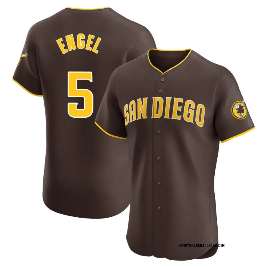 Adam Engel Men's San Diego Padres Brown Elite Road Vapor Premier Jersey